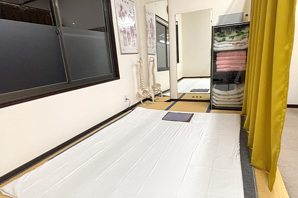 滝宮整骨院の施術室